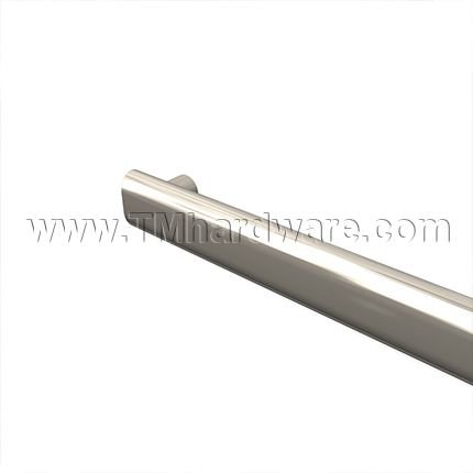 Rockwood OvalTek - Flat RM2402 Push Bar - Large Round Posts, up to 36" CTC