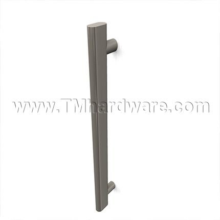 Rockwood OvalTek - Flat RM2420 Straight Door Pull - Oblong Posts, up to 8FT OA