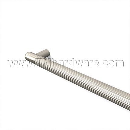 Rockwood LineaMet RM3516 - RM3626 Push Bar with Grooved Grip Area - Round Ends, up to 36" CTC