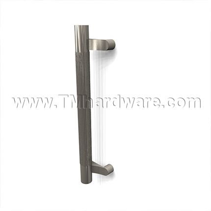 Rockwood LineaMet RM3540 - RM3550 Offset Pull with Grooved Grip Area - Flat Ends, up to 24" OA