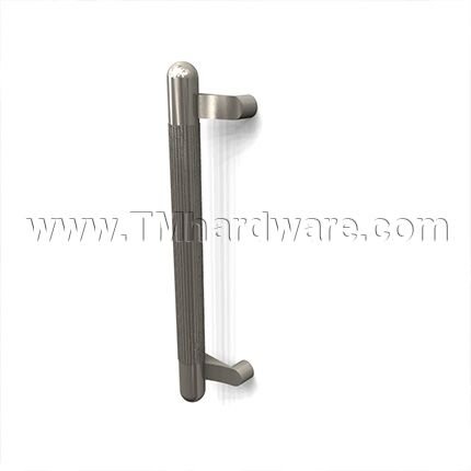 Rockwood LineaMet RM3544 - RM3554 Offset Pull with Grooved Grip Area - Round Ends, up to 24" OA