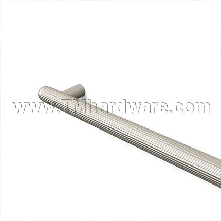 Rockwood LineaTek RM3616 - RM3626 Push Bar with Grooved Material - Round Ends, up to 36" CTC