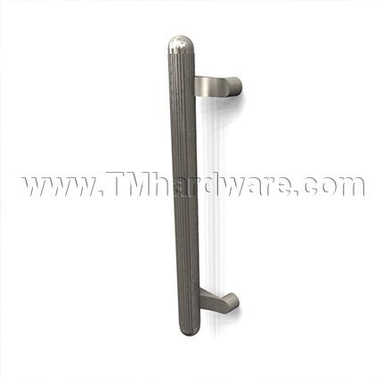 Rockwood LineaTek RM3644 - RM3654 Offset Pull with Grooved Material - Round Ends, up to 25" OA