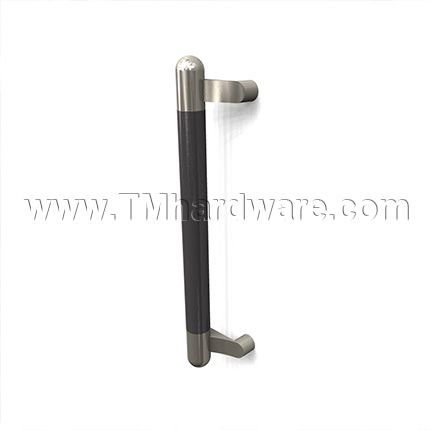 Rockwood SoftMet RM2544 Offset Pull with Black Santoprene Grip Zone and Contrasting Round Ends, up to 36" OA