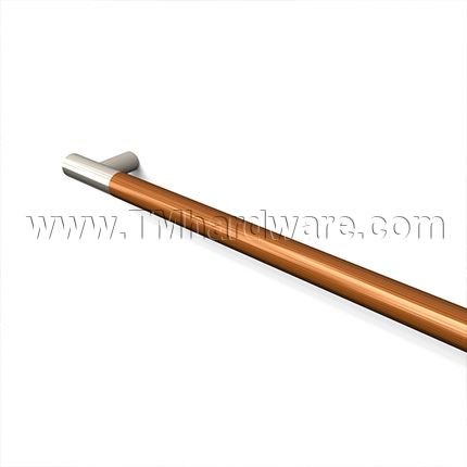 Rockwood ArborMet RM4002 1.00" Dia. Wood Grip Zone Push Bar with Contrasting Flat Ends, up to 36" CTC