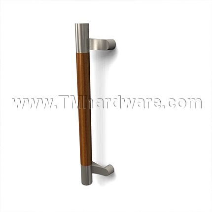 Rockwood ArborMet RM4030 1.00" Dia. Wood Grip Zone Offset Pull with Contrasting Flat Ends, up to 48" OA