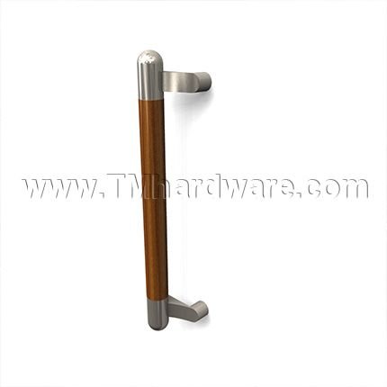 Rockwood ArborMet RM4034 1.00" Dia. Offset Pull with Wood Grip Zone and Contrasting Flat Ends, up to 48" OA