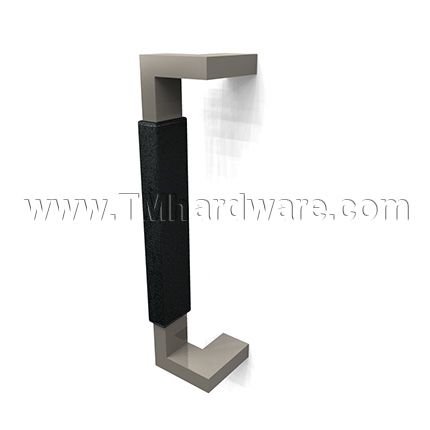Rockwood RM6430 Upholstery Leather GeoMetek Offset Pull with a Rectangular Grip - up to 8FT
