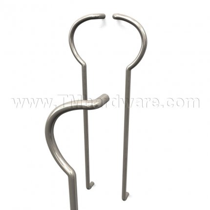 Rockwood CenTek RM4302 Solid 1" Diameter Curved Pull - 42" CTC