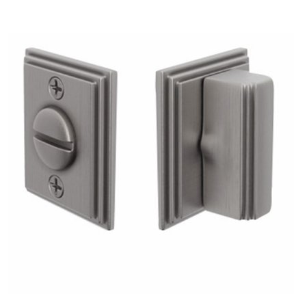 Emtek #8382 Wilshire, Double Rosettes, Thumbturn Privacy Bolt, Arched Thumbturn