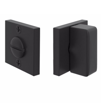 Emtek #8582 Square, Double Rosette, Arched Thumbturn