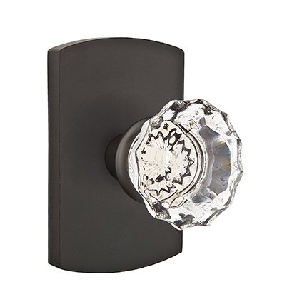 Emtek 7100AS Rustic Living Crystal Astoria Knob, #4 Rosette