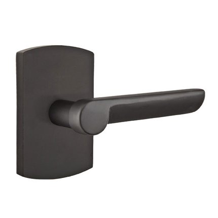 Emtek 7100AR Rustic Living Sandcast Bronze Aurora Lever, #4 Rosette