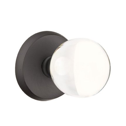 Emtek 7106BL Rustic Living Crystal Bristol Knob, #2 Rosette