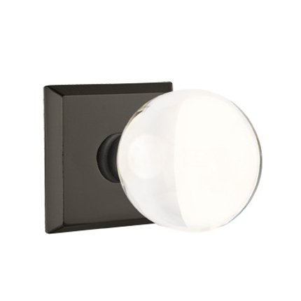 Emtek 7111BL Rustic Living Crystal Bristol Knob, #6 Rosette