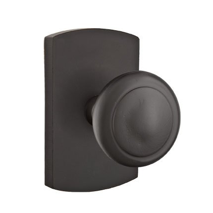 Emtek 7100BU Rustic Living Sandcast Bronze Butte Knob, #4 Rosette