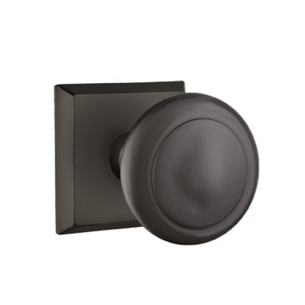 Emtek 7111BU Rustic Living Sandcast Bronze Butte Knob, #6 Rosette