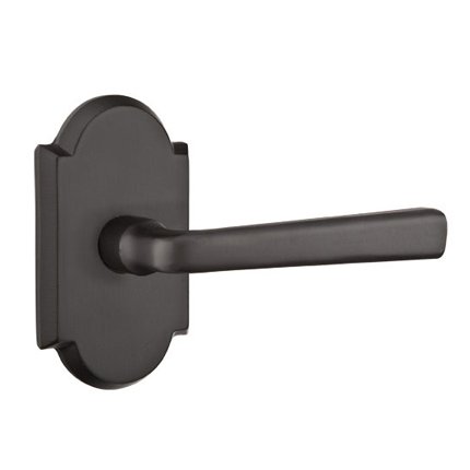 Emtek 7108CR Rustic Living Sandcast Bronze Cimarron Lever, #1 Rosette