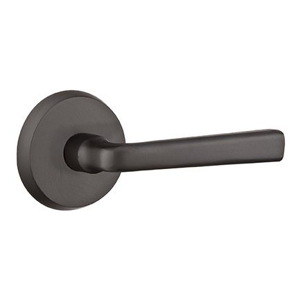 Emtek 7106CR Rustic Living Sandcast Bronze Cimarron Lever, #2 Rosette