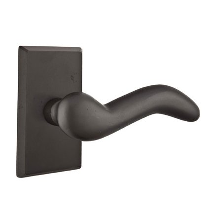 Emtek 7104CD Rustic Living Sandcast Bronze Cody Lever, #3 Rosette