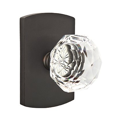 Emtek 7100CK Rustic Living Diamond Crystal Knob, #4 Rosette