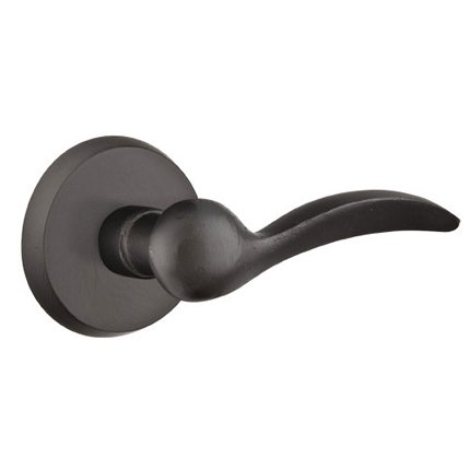 Emtek 7106D Rustic Living Sandcast Bronze Durango Lever, #2 Rosette