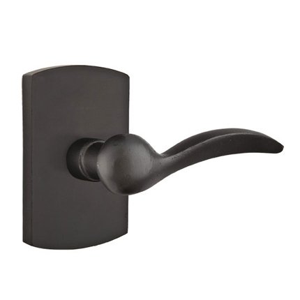 Emtek 7100D Rustic Living Sandcast Bronze Durango Lever, #4 Rosette