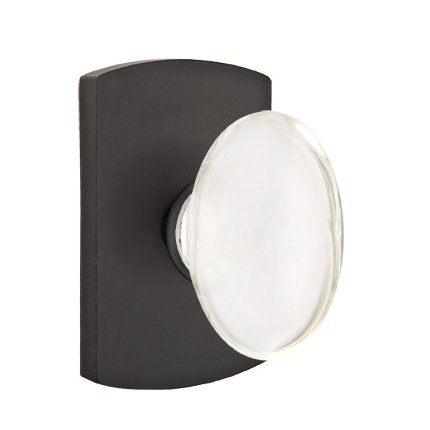 Emtek 7100HT Rustic Living Crystal Hampton Knob, #4 Rosette