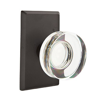 Emtek 7104MDC Rustic Living Modern Disc Crystal Knob, #3 Rosette