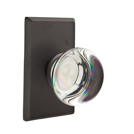 Emtek 7104PC Rustic Living Providence Crystal Knob, #3 Rosette