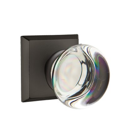 Emtek 7111PC Rustic Living Providence Crystal Knob, #6 Rosette
