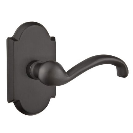 Emtek 7108TT Rustic Living Sandcast Bronze Teton Lever, #1 Rosette