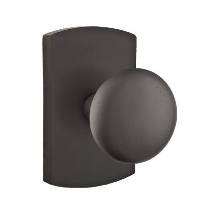 Emtek 7100WC Rustic Living Sandcast Bronze Winchester Knob, #4 Rosette