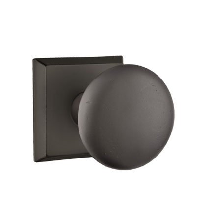 Emtek 7111WC Rustic Living Sandcast Bronze Winchester Knob, #6 Rosette