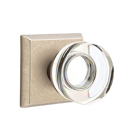 Emtek 7111MDC Rustic Living Modern Disc Crystal Knob, #6 Rosette