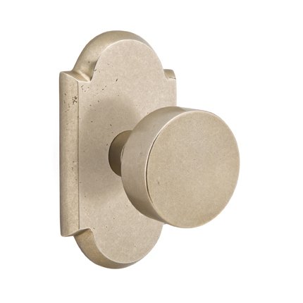 Emtek 7108BZRN Rustic Living Sandcast Bronze Round Knob, #1 Rosette