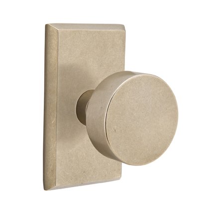 Emtek 7104BZRN Rustic Living Sandcast Bronze Round Knob, #3 Rosette