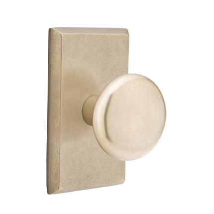 Emtek 7104WC Rustic Living Sandcast Bronze Winchester Knob, #3 Rosette
