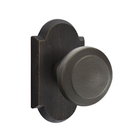 Emtek 7108BU Rustic Living Sandcast Bronze Butte Knob, #1 Rosette