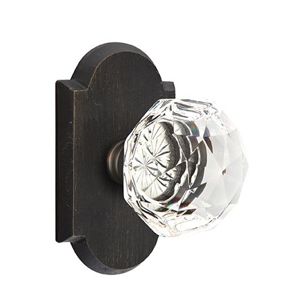 Emtek 7108CK Rustic Living Diamond Crystal Knob, #1 Rosette
