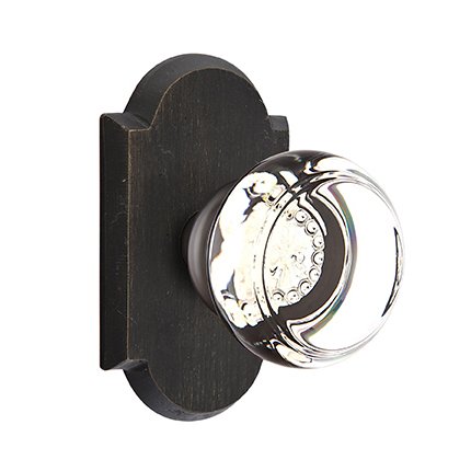 Emtek 7108GT Rustic Living Crystal Georgetown Knob, #1 Rosette