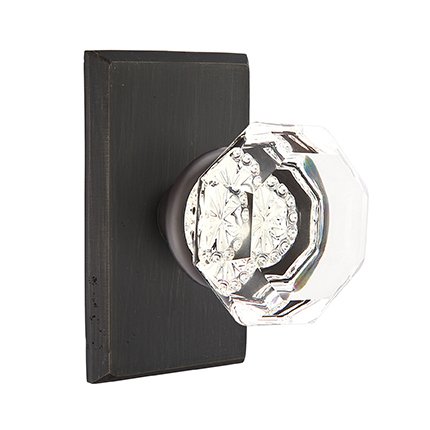 Emtek 7104OT Rustic Living Old Town Clear Knob, #3 Rosette