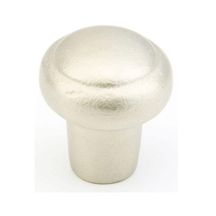 Mountain Round Cabinet Knob - Antique Silver