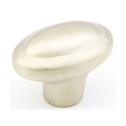 Mountain Oval Cabinet Knob - Antique Silver