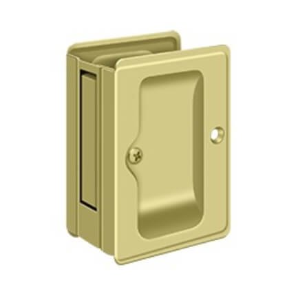 Deltana HD Adjustable Passage Pocket Lock, 3-1/4" X 2-1/4", Polished Brass (US3) Finished