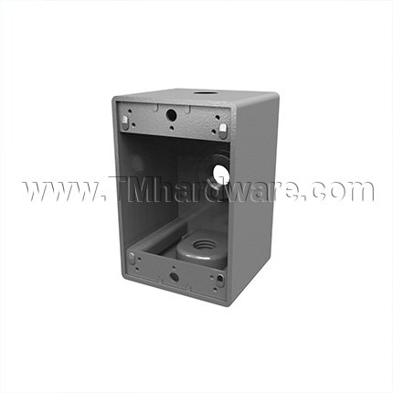 Securitron Mounting Box for Exit Push Button, Wall Mounted, Weatherized, Single Gang Box