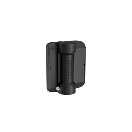 Locinox Gate Hinge SERVAL, 180° Spring Hinge Mounted With Self-Drilling Screws, Round Gate Frames