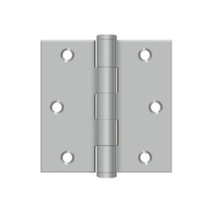 Deltana DTSS33 Satin Stainless Steel (US32D), Plain Bearings, Full Mortise, Stainless Steel Hinge
