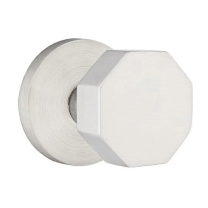 Emtek S10002OK Contemporary Stainless Steel Octagon Knob, Disk Rosette