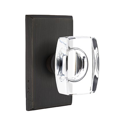 Emtek 7104WS Rustic Living Windsor Crystal Knob, #3 Rosette